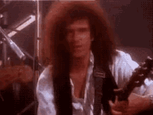 Queen Guitar GIF - Queen Guitar Shakes Head GIFs