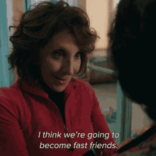I Think Were Going To Become Fast Friends Francesca Lovatelli GIF - I Think Were Going To Become Fast Friends Francesca Lovatelli The Good Fight GIFs