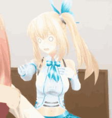 Mirai Akari Pointing Out GIF - Mirai Akari Pointing Out 3d Animation GIFs