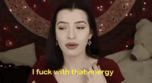 Ashley Ippolito Reacts By Ash GIF - Ashley Ippolito Reacts By Ash I Fuck With That Energy GIFs