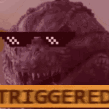 Godzilla Triggered GIF - Godzilla Triggered Shades GIFs