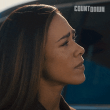 a woman 's face is shown with the words " your turn " below it