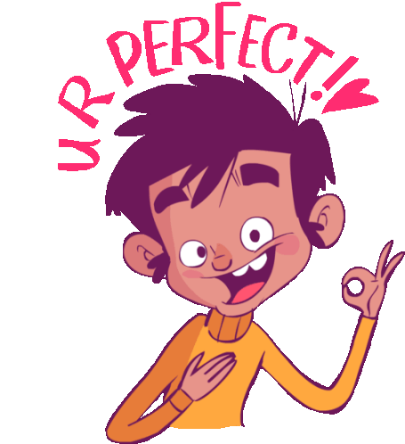 Boy Saying You'Re Perfect Sticker - Luluand Jazz Ur Perfect Okay Stickers