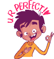 Boy Saying You'Re Perfect Sticker - Luluand Jazz Ur Perfect Okay Stickers