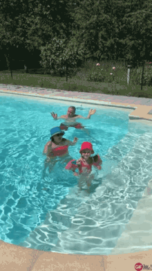 Swimming Grandparents GIF