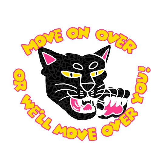 Move Over Black Panther Sticker - Move Over Black Panther Black Panther Party Poster Stickers