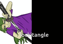 Sword Lokit GIF - Sword Lokit Purple Shirt GIFs