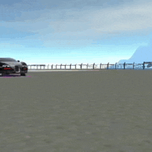 a bugatti car is driving down a road with smoke coming out of its tires