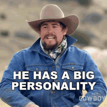 He Has A Big Personality Coy Melancon GIF - He Has A Big Personality Coy Melancon Ultimate Cowboy Showdown GIFs