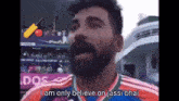 a man with a beard says i am only believe on jassi hai