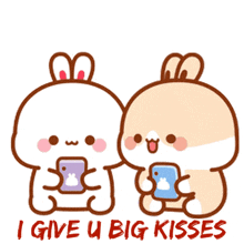 Bunnies Kisses GIF - Bunnies Kisses GIFs