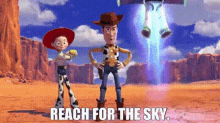 Toy Story Woody GIF - Toy Story Woody Reach For The Sky GIFs