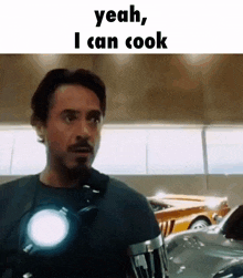Iron Man Tony Stark GIF - Iron Man Tony Stark Yeah I Can Cook GIFs