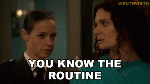 You Know The Routine Vera Bennett GIF - You Know The Routine Vera Bennett Bea Smith GIFs