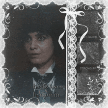 a picture of a woman with the name benjamin written on it