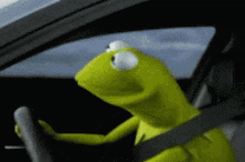 Frog Kermit The Frog GIF - Frog Kermit The Frog Car GIFs