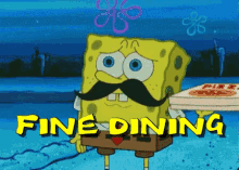 Fine Dining Spongebob GIF - Fine Dining Spongebob Dinner GIFs
