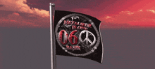 a black flag that says metalcore is one 06 on it