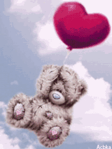 Tatty Teddy Floating GIF - Tatty Teddy Floating Balloons GIFs