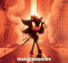 shadow the hedgehog shadow jumpscare jumpscare gif