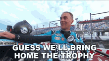 Guess Well Bring Home The Trophy Kevin Harvick GIF - Guess Well Bring Home The Trophy Kevin Harvick Nascar GIFs