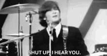 John Lennon Shut Up I Hear You GIF - John Lennon Shut Up I Hear You The Beatles GIFs