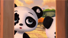 Crystal Panda Panda GIF - Crystal Panda Panda Opening Door GIFs