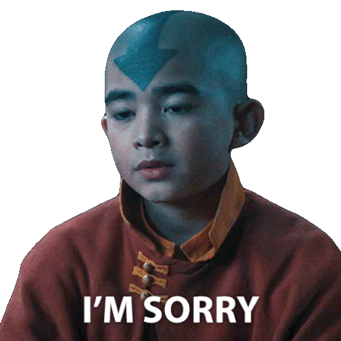I'M Sorry Aang Sticker - I'M Sorry Aang Avatar The Last Airbender Stickers