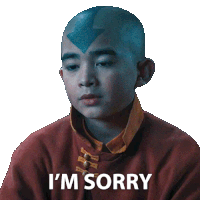 I'M Sorry Aang Sticker