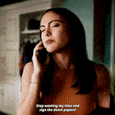 Riverdale Veronica Lodge GIF - Riverdale Veronica Lodge Stop Wasting My Time And Sign The Damn Papers GIFs