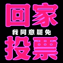 a neon sign that says ' i 'm going to vote ' on it