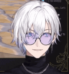 a close up of a person wearing sunglasses and a turtleneck