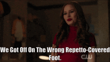 Riverdale Got Off The Wrong Foot GIF - Riverdale Got Off The Wrong Foot Cheryl Blossom GIFs