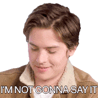 Im Not Gonna Say It Dylan Sprouse Sticker - Im Not Gonna Say It Dylan Sprouse Harpers Bazaar Stickers
