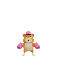 a cartoon cat is holding a pink suitcase surrounded by money that says one dollar bills