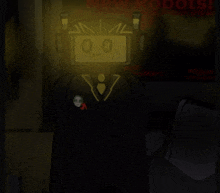 a drawing of a robot with the number 0 on his face