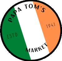 Papa Toms Market Sticker