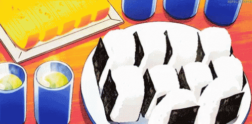 Kawaii sushi japanese food anime rice japan' Sticker | Spreadshirt