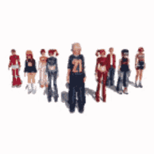 a group of people are standing in a circle and one of them has the number 21 on his shirt