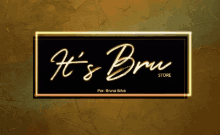 logo bruna its bru store light up signage