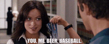 The Change Up Sabrina Mckay GIF - The Change Up Sabrina Mckay You Me Beer Baseball GIFs