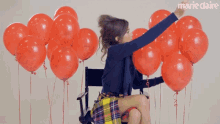 Balloon Pop Red Balloons GIF