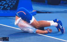 Novak Djokovic Stretch GIF - Novak Djokovic Stretch Back Flip GIFs