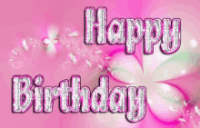 Happy Birthday Glitter GIF - Happy Birthday Glitter Pink GIFs
