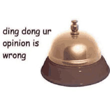 Ding Dong Opinion GIF - Ding Dong Opinion Opinion Is Wrong GIFs