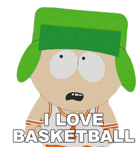 I Love Basketball Kyle Broflovski Sticker - I Love Basketball Kyle Broflovski South Park Stickers