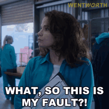 What So This Is My Fault Sonia Stevens GIF - What So This Is My Fault Sonia Stevens Wentworth GIFs