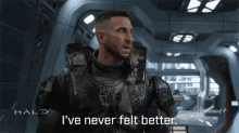 Ive Never Felt Better Master Chief GIF - Ive Never Felt Better Master Chief Pablo Schreiber GIFs