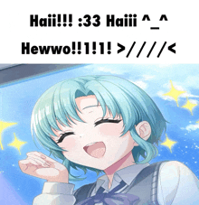 haiii 33 haiii hewwo !!! > / \ / <
