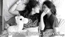 girls lesbian morning wake up my
